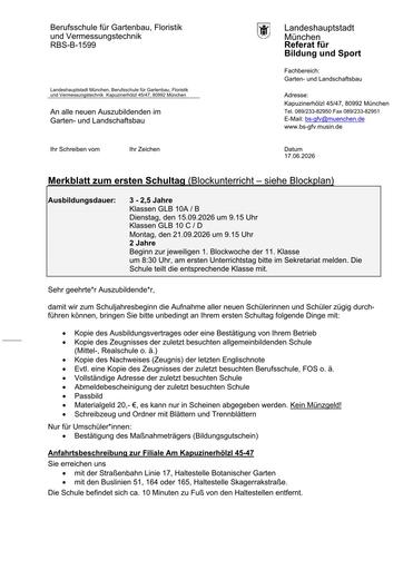 Merkblatt Garten- und Landschaftsbau