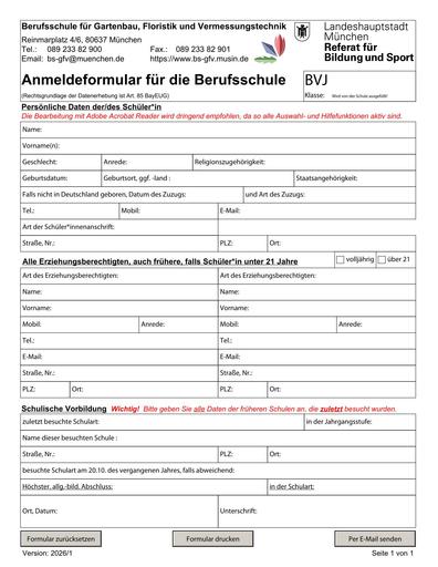 Anmeldung BVJ