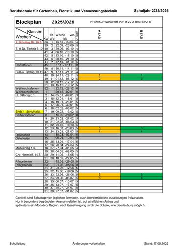 Blockplan BVJ 25/26