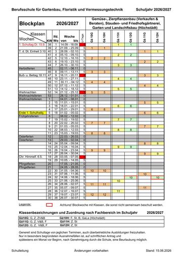 Blockplan Erwerbsgartenbau 2026/27